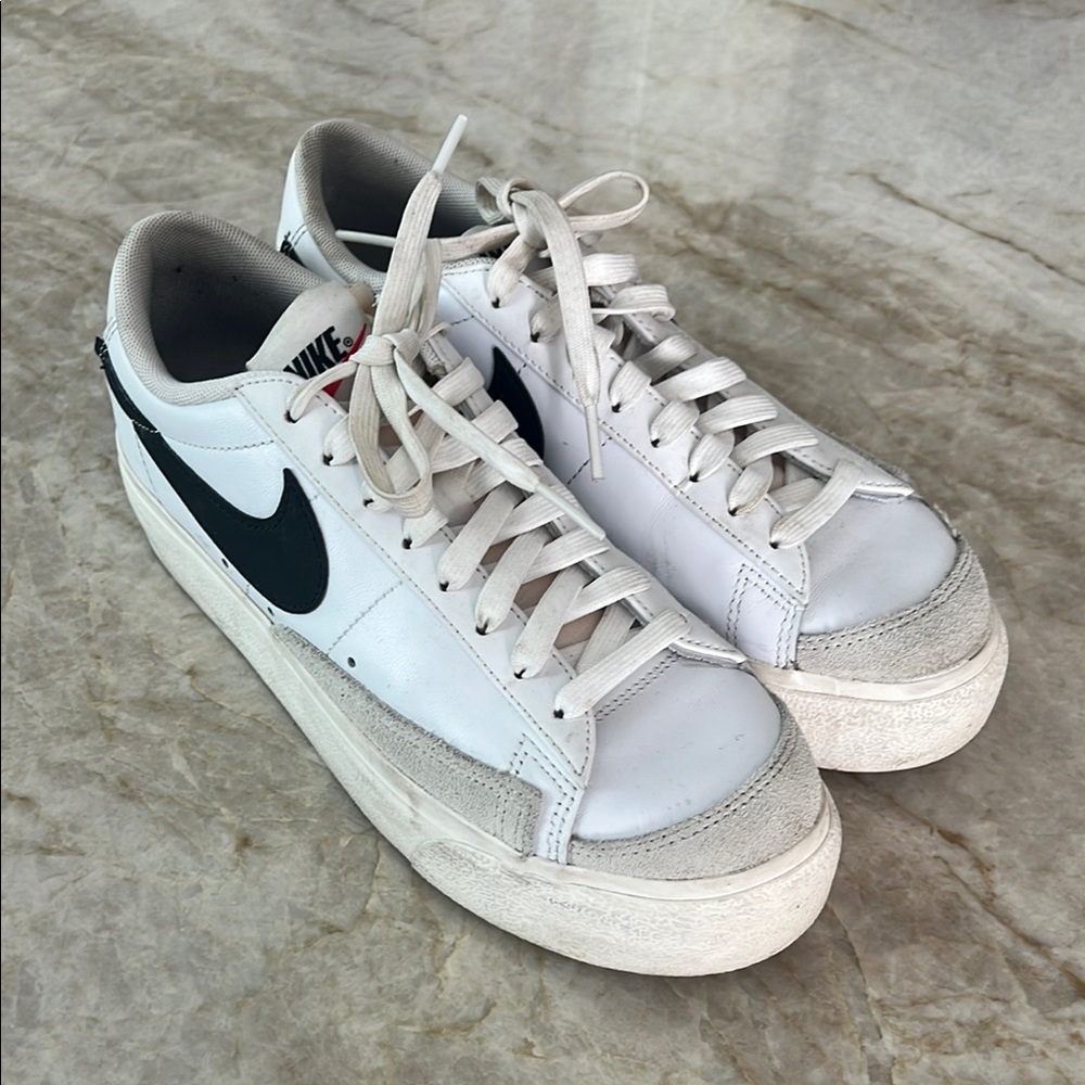 Nike Blazer White and Black Sneakers size 8.5